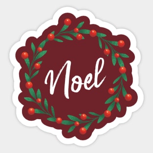 Noel - Cute Christmas Holiday Sticker